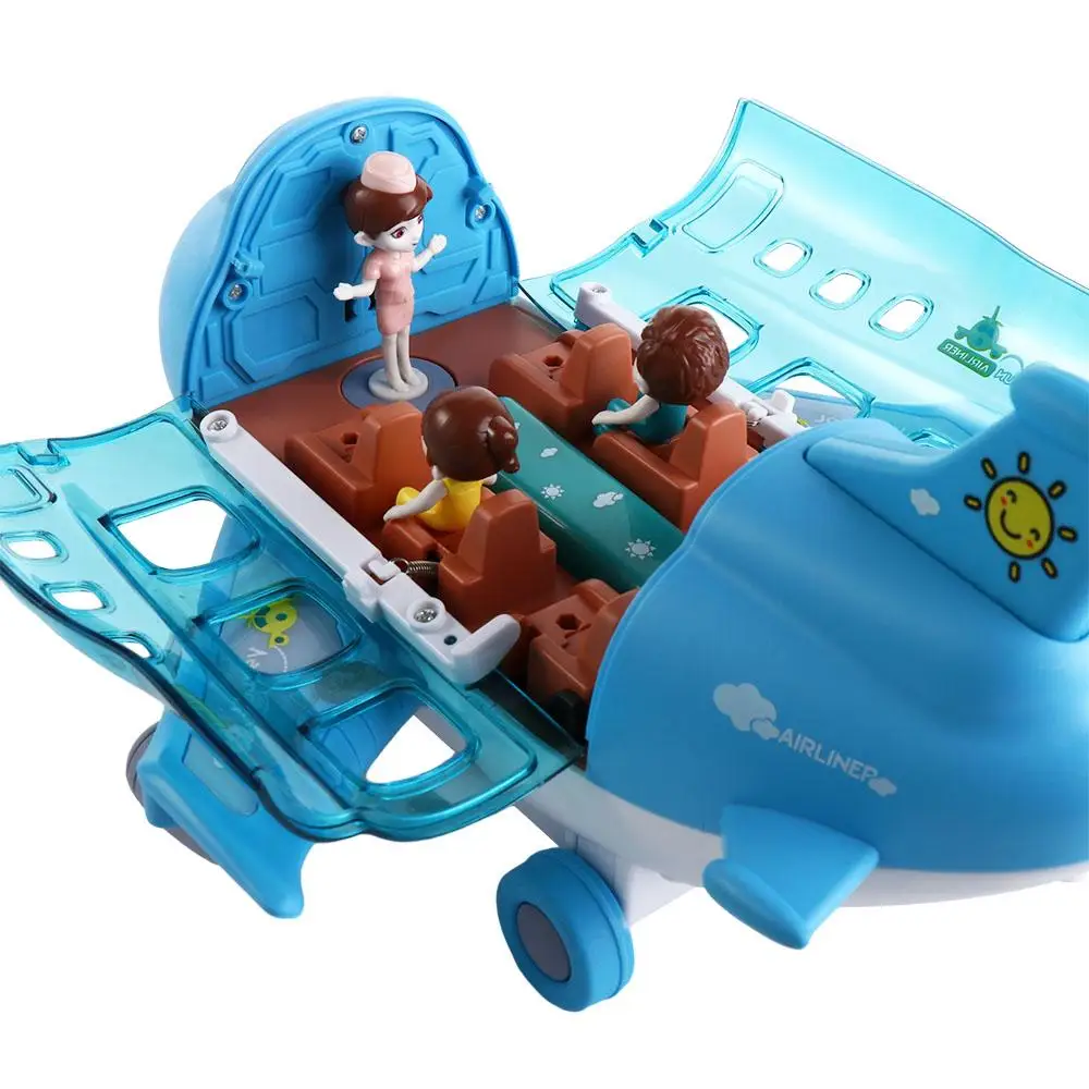 

Электрические светодиодные фонари в самолете, музыкальный самолет, пластиковые светодиодные фонари, светодиодная модель самолета, синий/розовый музыкальный самолет для девочек