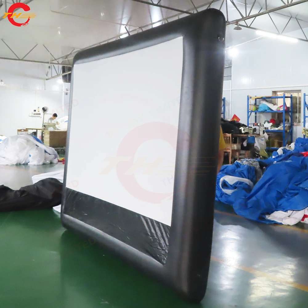 شاشة عرض أمامية للسينما الداخلية قابلة للنفخ مقاس 16:9 مقاس 100 بوصة شاشات هوائية للمسرح الخارجي والمنزلي