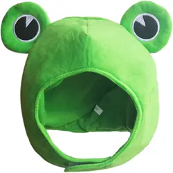 Cute Plush Frog Hat Cap for Halloween Costume Cosplay Party Men Women Girls Y2k