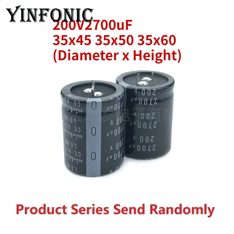 

2 шт./лот Япония Nichicon 200V2700uF 35X45 35X50 35X60 мм электролитический конденсатор с защелкой блока питания