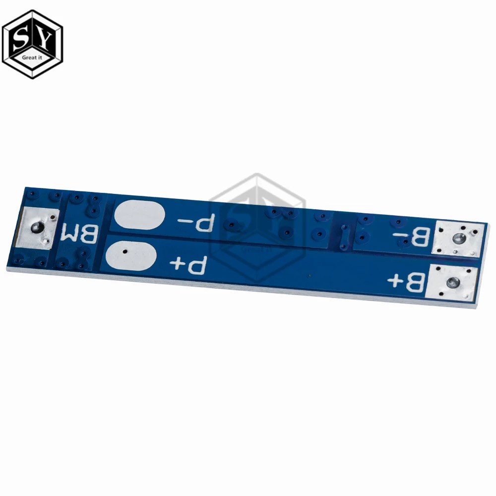 2S 5A BMS Protection Board for 18650 Li-ion 7.4V/8.4V High Current Charging Discharging Overcharge Overcurrent Short-Circuit
