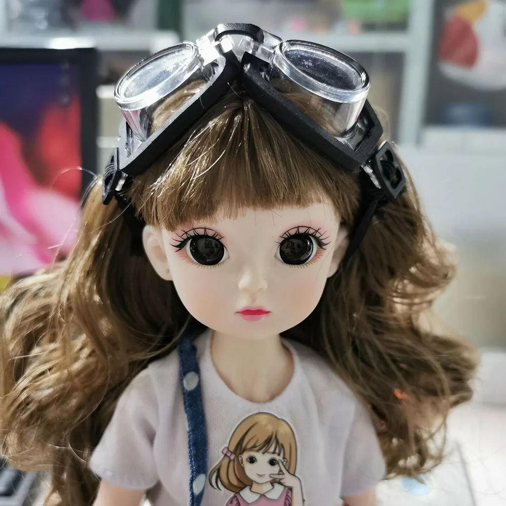 Occhialini da nuoto per bambole da 8 cm Specchio sottomarino per intrattenimento (solo occhiali) per accessori per bambole Labubu