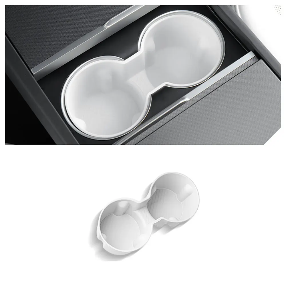 

For Tesla Model Y Juniper 25-26 Model 3 Highland 2024-2026 Cup Holder Silicone Center Control Bottle Drink for Front Rear Seater