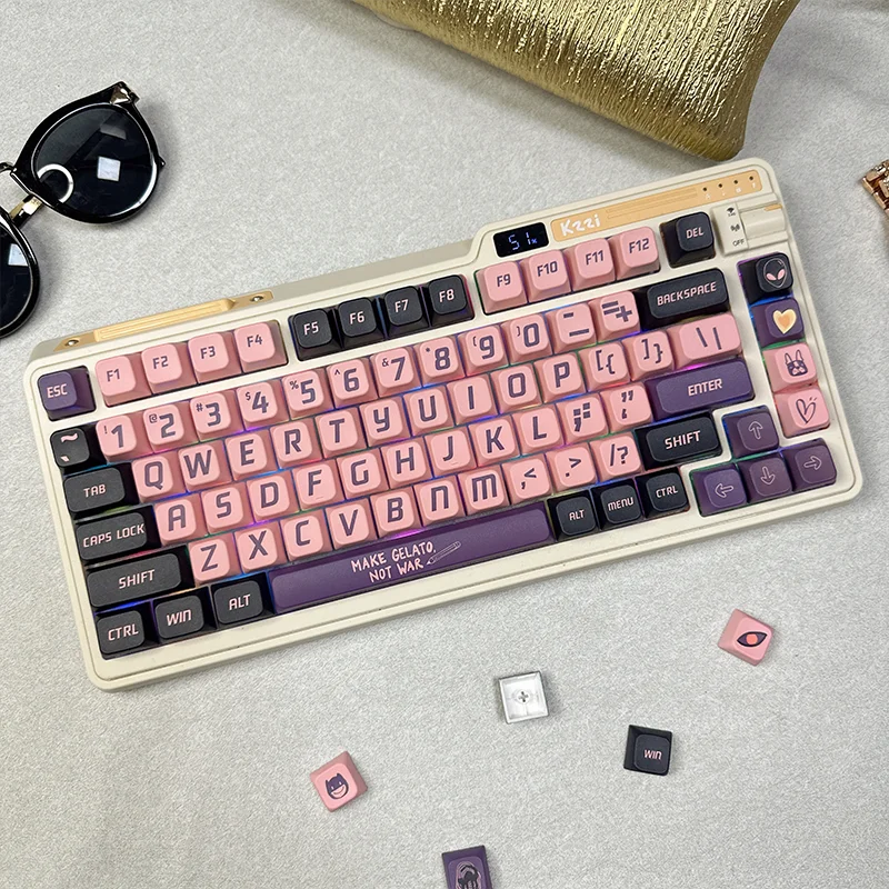 

GMK Black Powder Party PBT Key Caps Five Sides Sublimation MDA Height Keycap for MX CHERRY Mechanical Keyboard Custom Keycaps