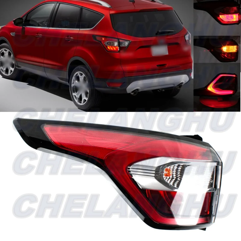 

For Ford Escape Kuga 2017 2018 2019 Left Outer Side Tail Light Rear Brake Lamp With Bulbs car assecories