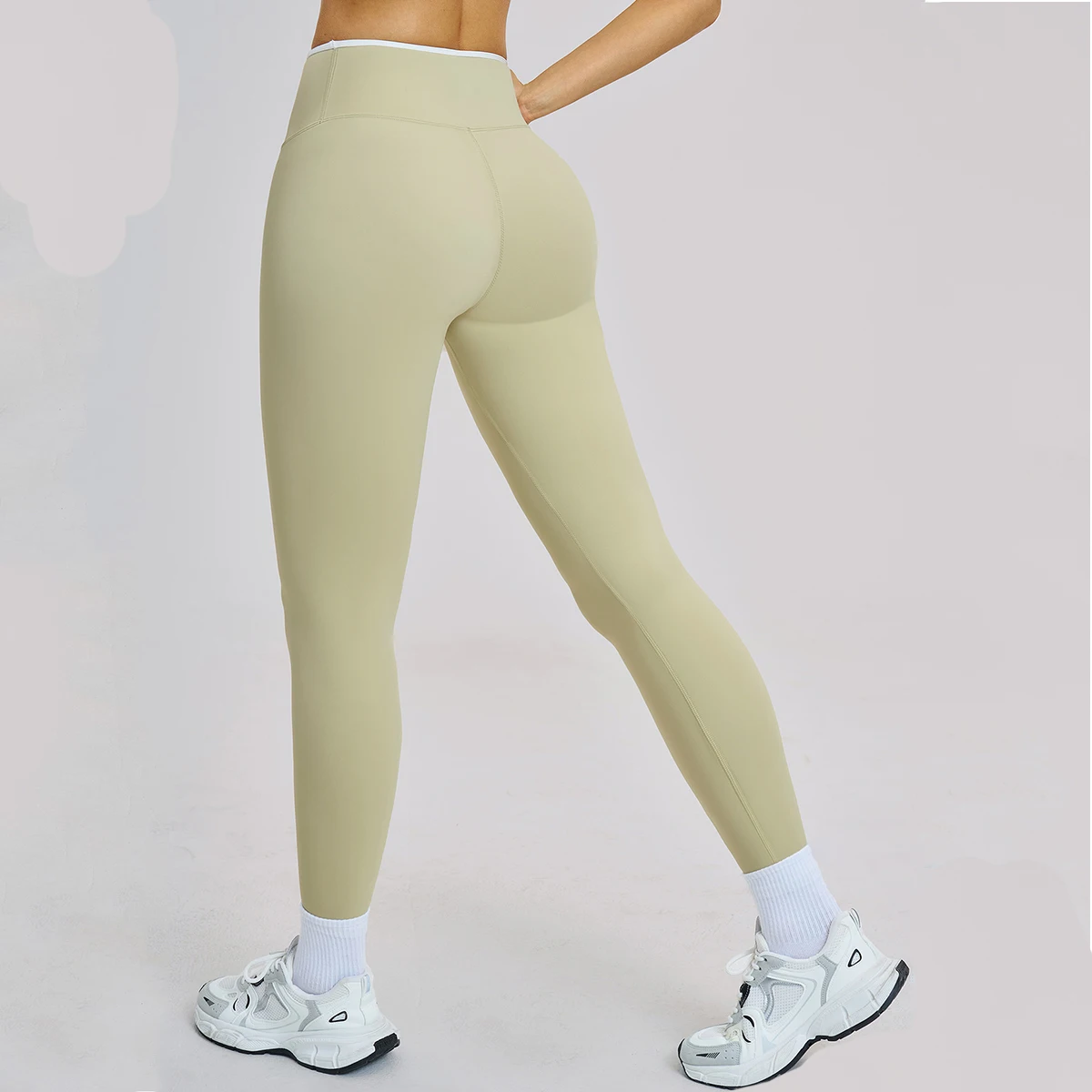 

Женские леггинсы для йоги с высокой талией, однотонные, с эффектом пуш-ап, модные, для спортзала, тренировок, облегающие, эластичные, для фитнеса и йоги