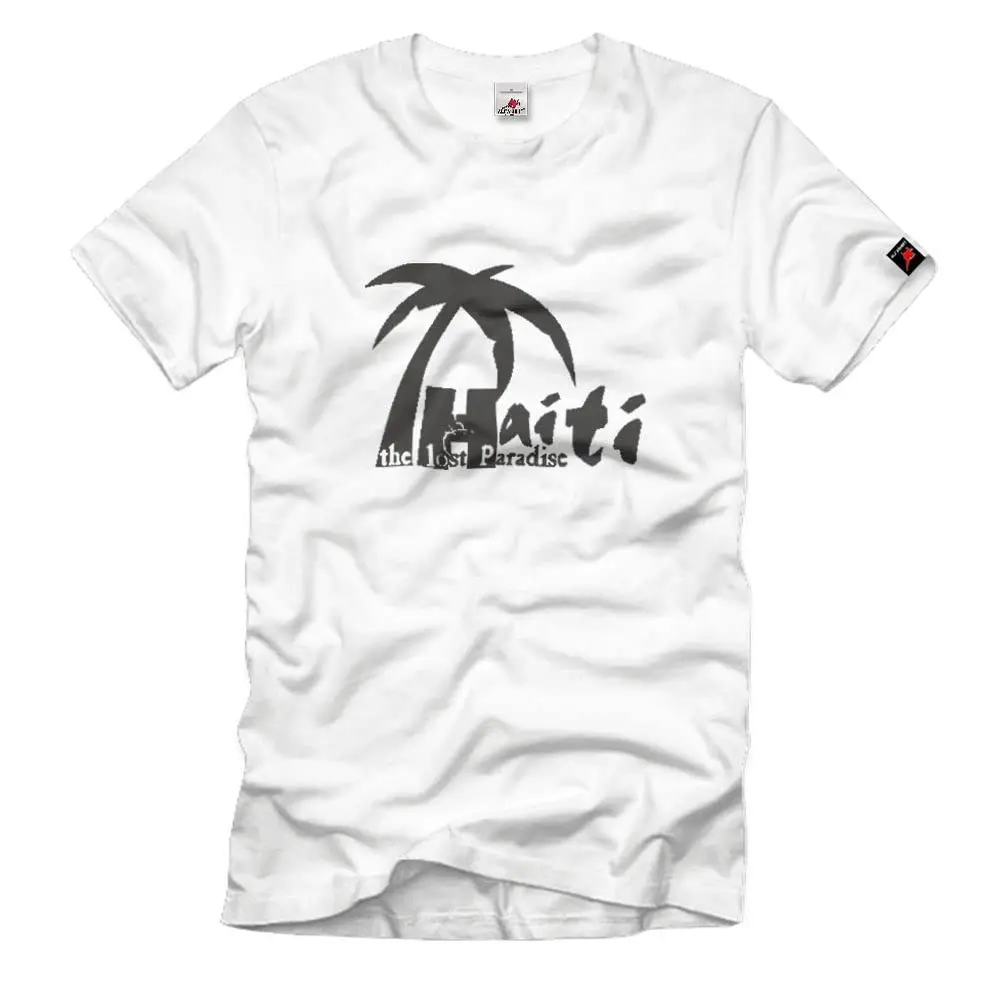 Haiti The lost Paradise Island Palm Trees Ocean Beach  Vacation T Shirt # 2060 Anime Graphic T-shirts for Men Clothing Wome