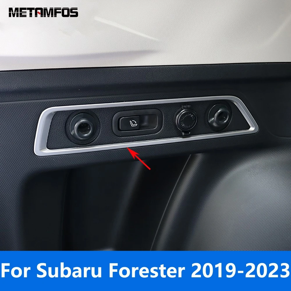 For Subaru Forester SK 2019 2020 2021 2022 2023 Matte Rear Trunk Tail Door Switch Button Cover Trim Accessories Car Styling