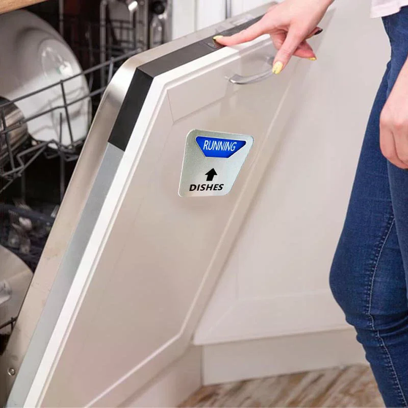 1Pcs Sign Dishwasher Clean Magnet Dirty Indicator Washer Dish Kitchen Stickers Necessities Cleaning Dishes Machine
