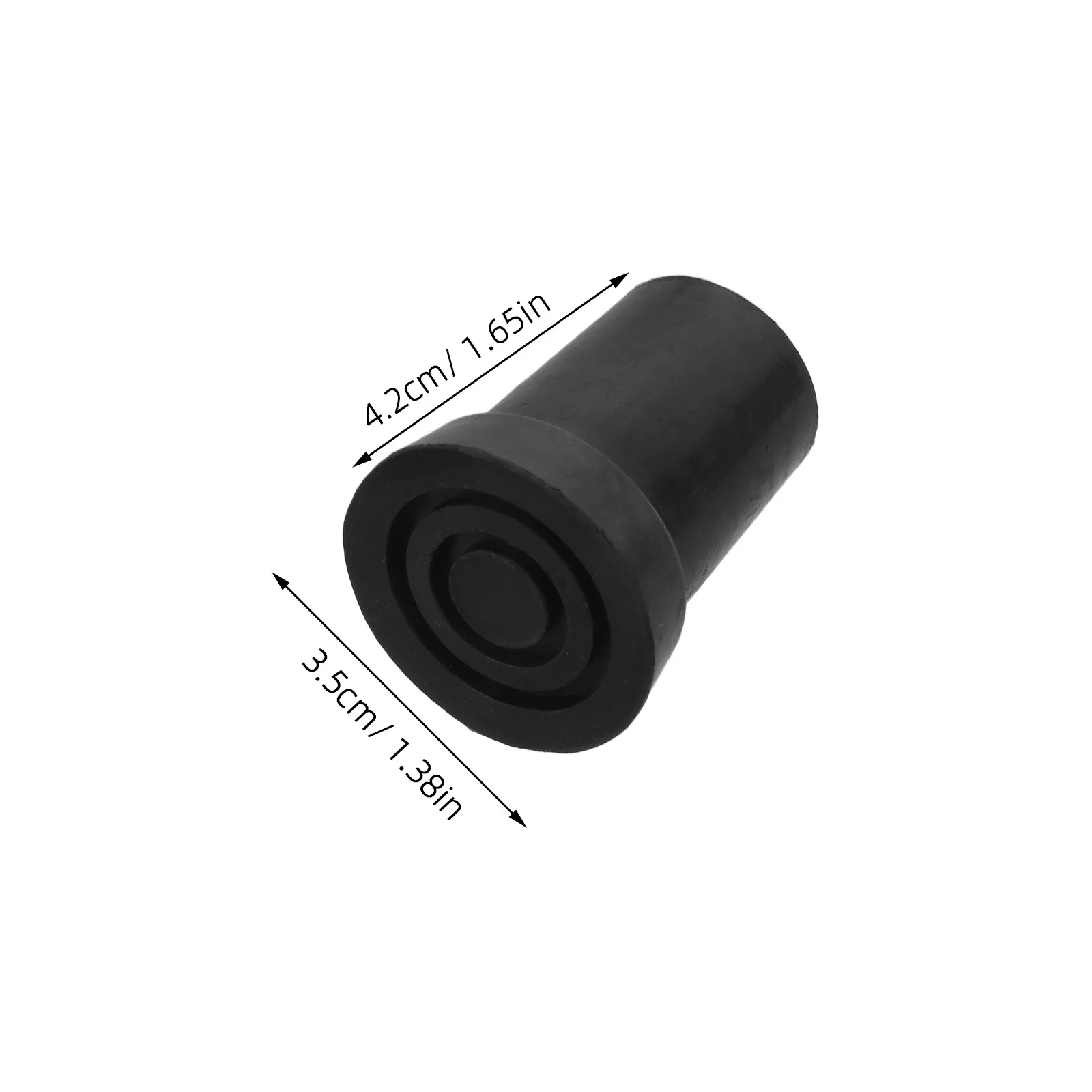Double Bass Endpin Tip 10Mm Black Rubber Endpin Protector Stable Shock Absorption for Musicians Practice Performance Cello