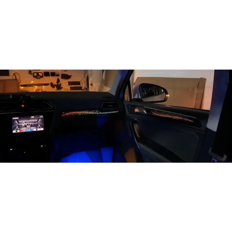 ICarsin Upgrade Short-Wheelbase Car Interior Ambient Light For Volkswagen VW Tiguan Europe Version 2017-2023 Trim Accessories