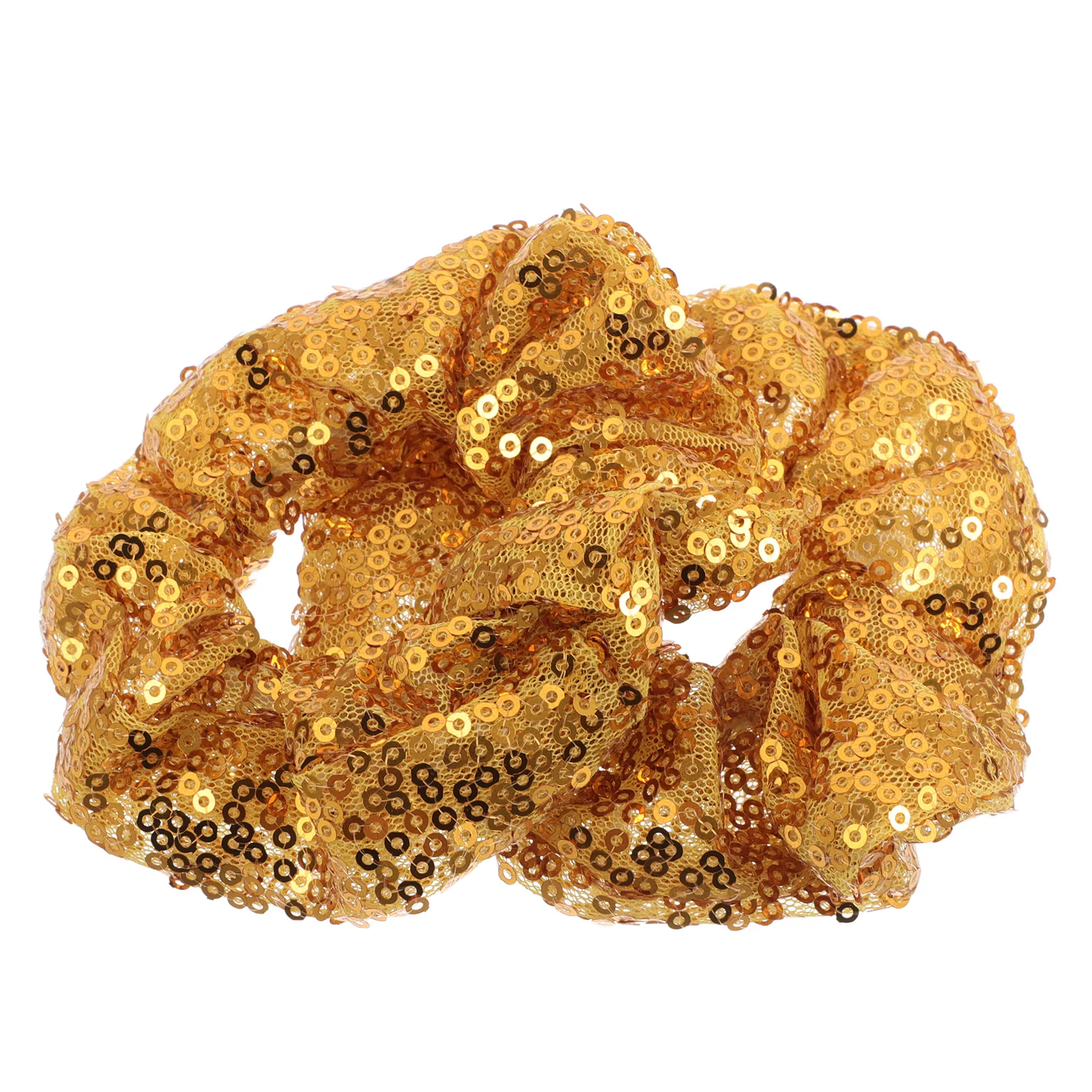 

2pcs Sequin Hair Scrunchies Elastic Bands Smooth Texture Lightweight Teen Girls Ponytail Holders Disco Accessories