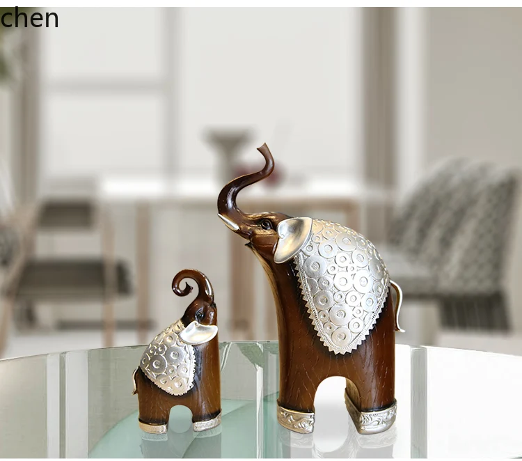 YXY Home Decor Elephant Ornament for Wine Cabinet, TV Cabinet, Bookshelf, Wealth Attraction