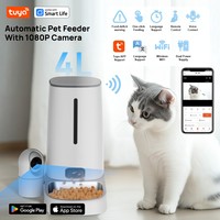 4L Automatic Smart Pet Feeder for Dogs & Cats - Timer-Controlled, with HD Camera, Voice Recorder,and Precise Portion Control-USB