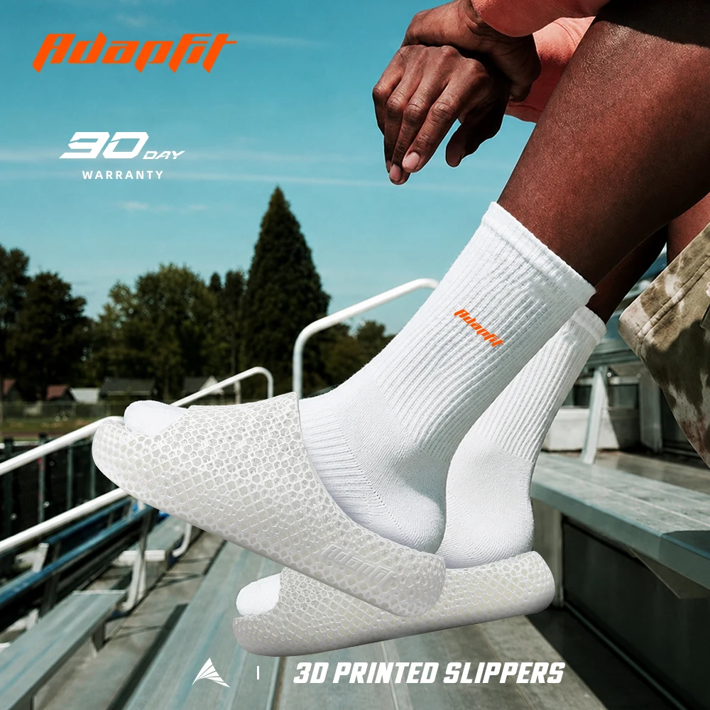 ADAPFIT LayerFit 3D Printed Slippers Men Women Ultra Light Cushioned Lattice Home Indoor Outdoor Anti-Slip Breathable Comfortabl