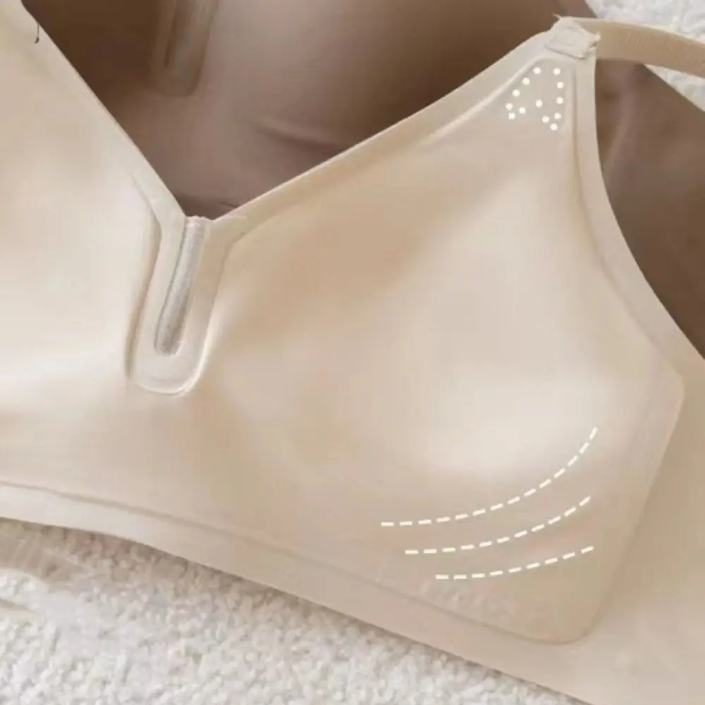 Soft Traceless Seamless Bra Shockproof Anti-sagging Wireless Bra for Women Adjustable Lingerie Deep V Bra Girls