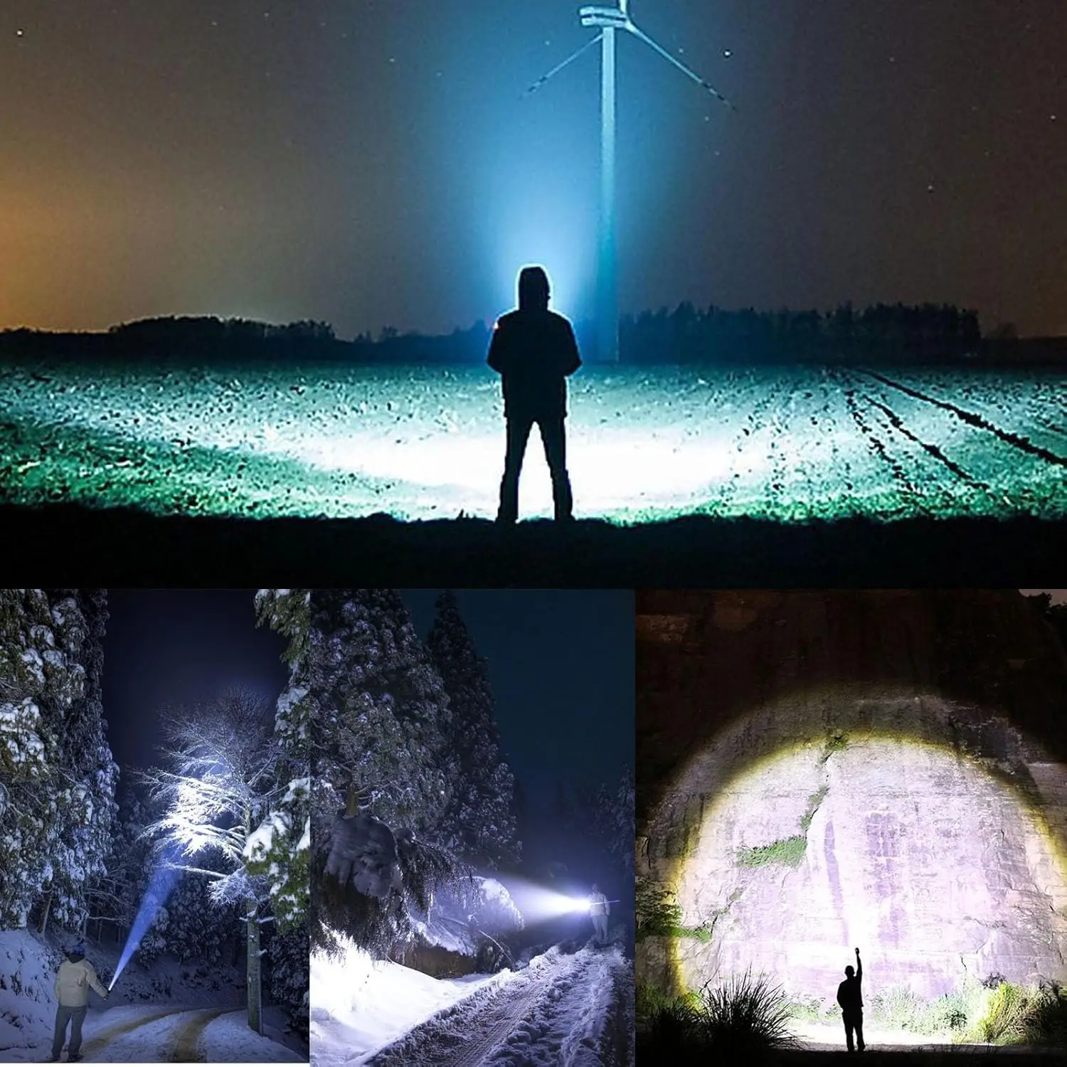 2025 High Strong P50 Power Led Flashlights Tactical Torch with Display Light USB Charging Camping Fishing Emergency Zoom Lantern