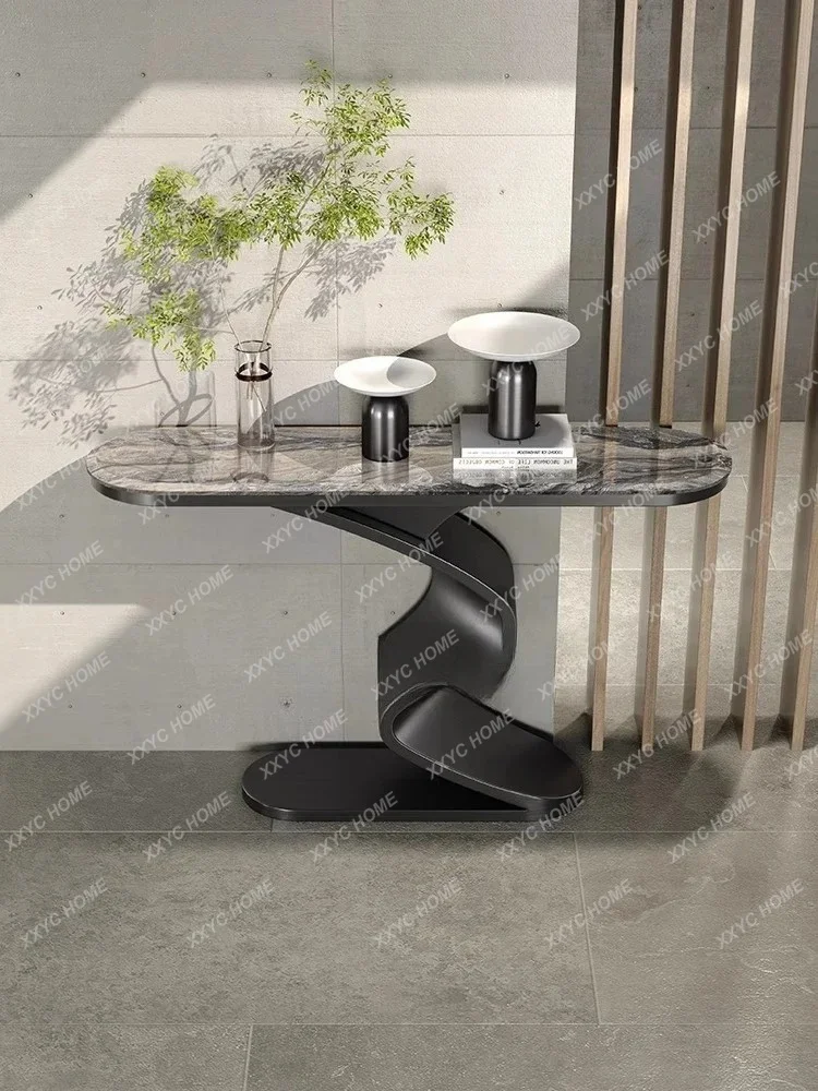 Simple Luxury Natural Marble Entrance Modern Simple Household Entrance High-end Entrance Platform