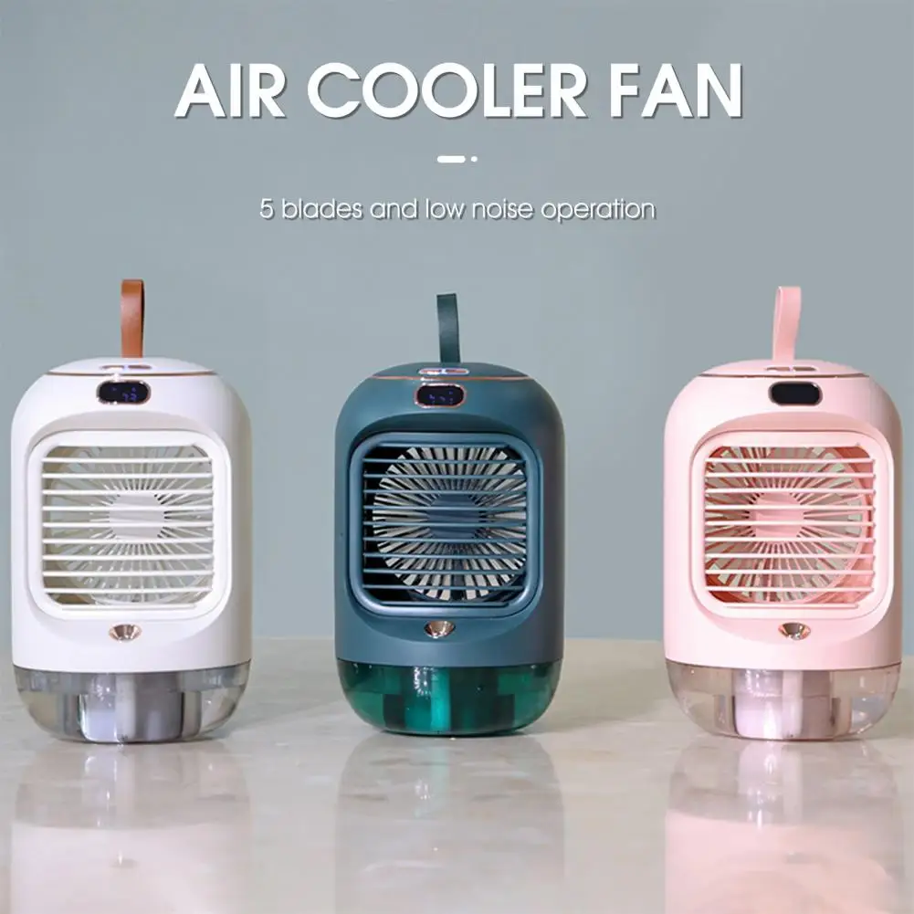 

Cooling Fan Rechargeable USB Charging Humidifier Fan Strong Wind Desktop Cooling Fan for Living Room