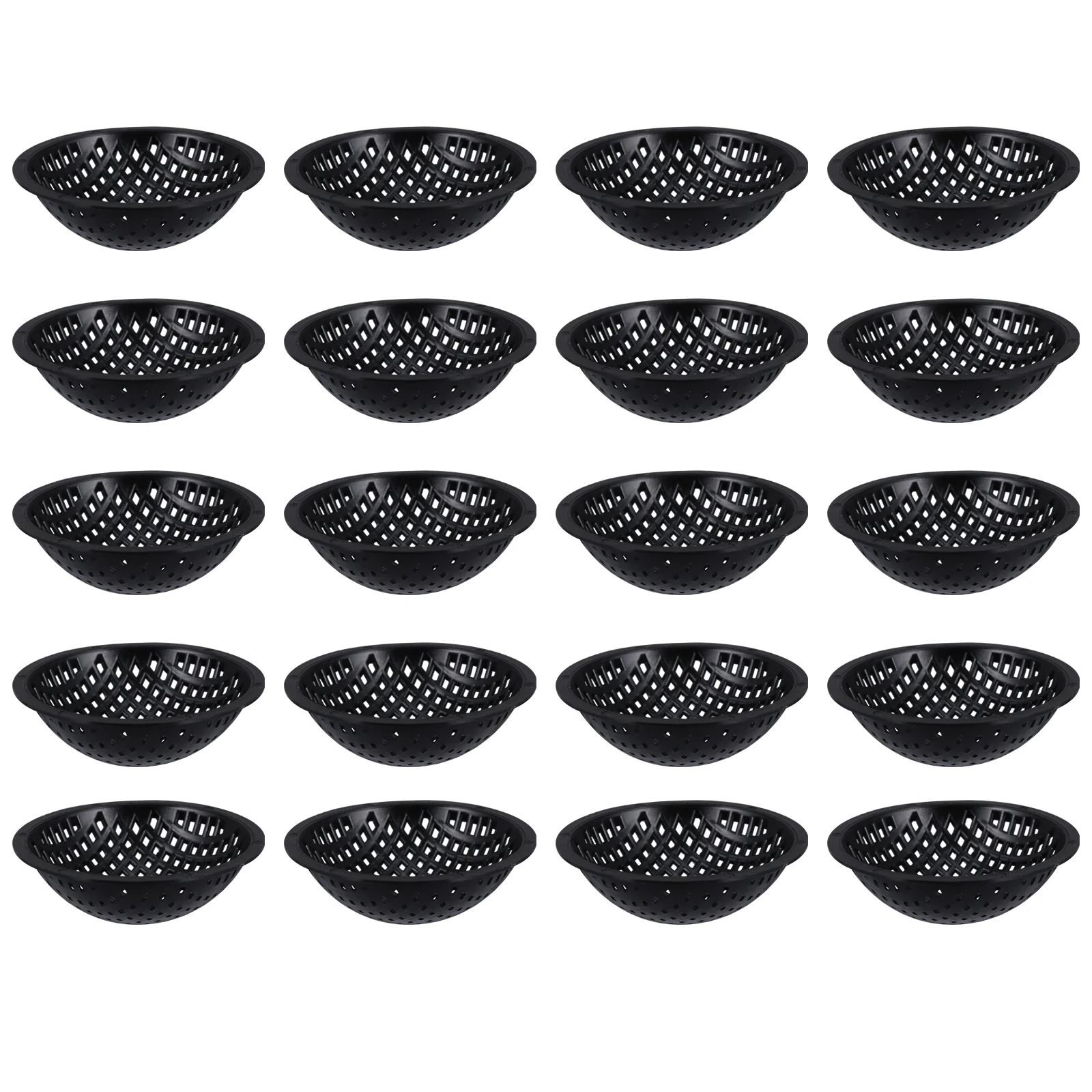 

20 Pcs Flower Pot Mat Bonsai Bowl-shape Grid Pads Breathable Drainage Gasket Grille Bottom Mats Flowerpot Plastic Mesh