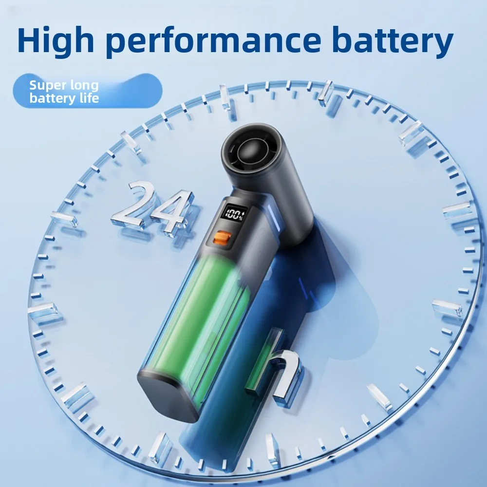 Outdoor Handheld High Power Turbo Fan Rechargeable Air Blower Portable Car Surface Dust Cleaner