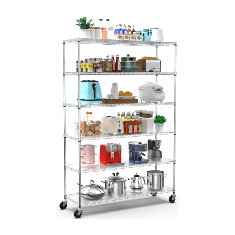 Industrial Wire Shelf Durable 6-Layer NSF