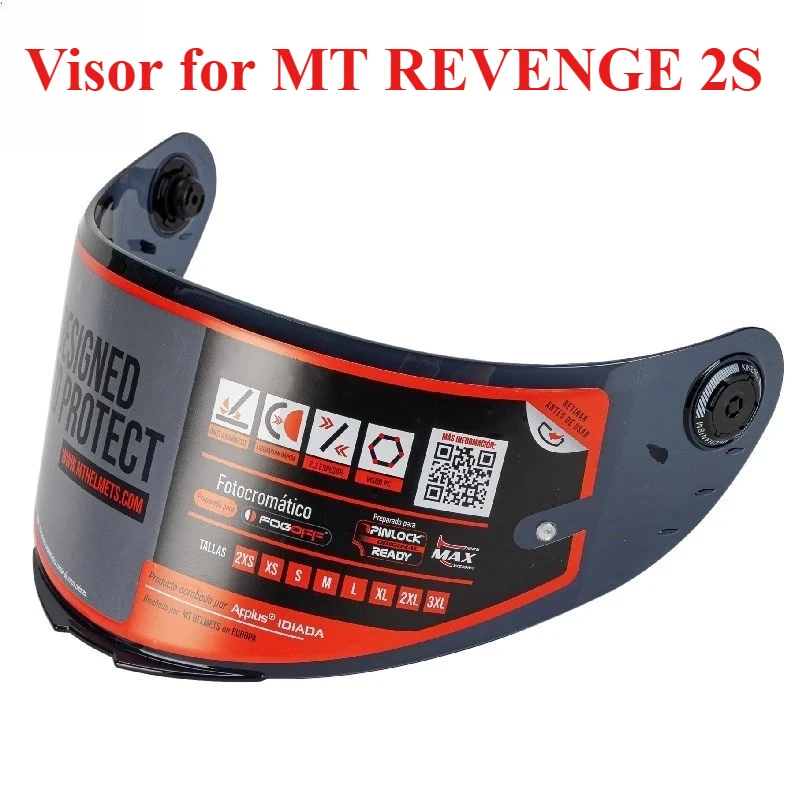 MT-V-14B Helmet Visor for MT REVENGE 2S helmet original MT replacement  glass Helmet Accessories