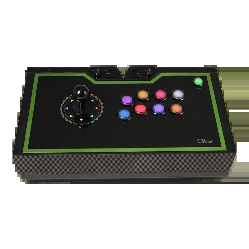 QANBA/ Boxer Q8 arcade games Mute Joystick Mechanical Shaft Fast RGB Dazzle Color Custom compatible computer PS switch Mobile ph