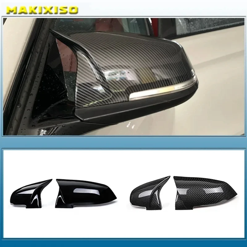 Für BMW 1 2 3 4 Serie F20 F30 F31 F32 F36 2012 - UP 320i 328i 330d 335i M3 M4 Look Ersatz-Stil Kohlefaser-Spiegelabdeckung