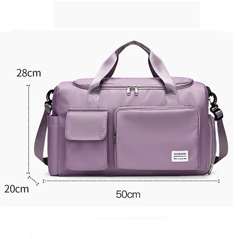 Travel Bag Luggage Handbag Women\'s Shoulder Bag Large Capacity Men\'s Waterproof Nylon Sports Gym Bag Ladies Crossbody Bag