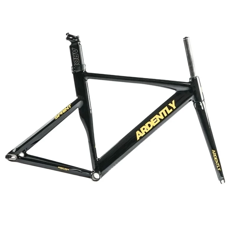 

2023 ARDENTLY Fixed Gear Bicycle Frameset Carbon Fiber Fork 700C Aluminum Alloy Racing Bike Single Speed Muscle Frame Set 48/53