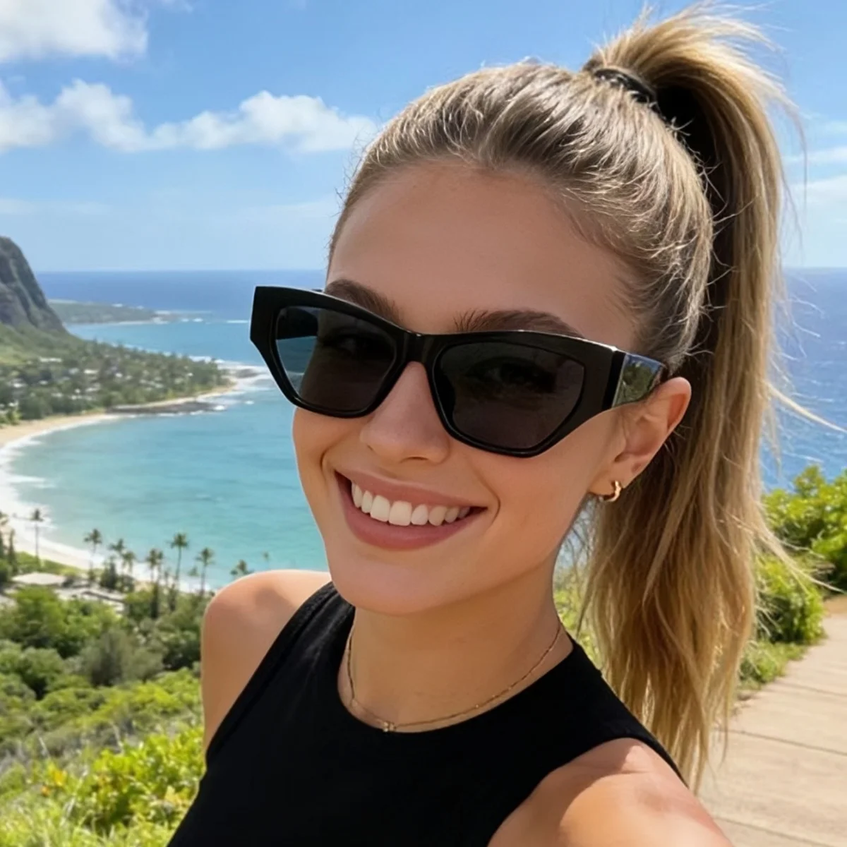 Unisex Classic Dopamine Color Fashion Sunglasses Versatile, Face Free, Summer Sunshade and Sunscreen