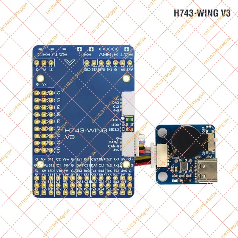 H743-WING V3 Flight Controller, Fixed Wing FPV Drone Flight Control Board