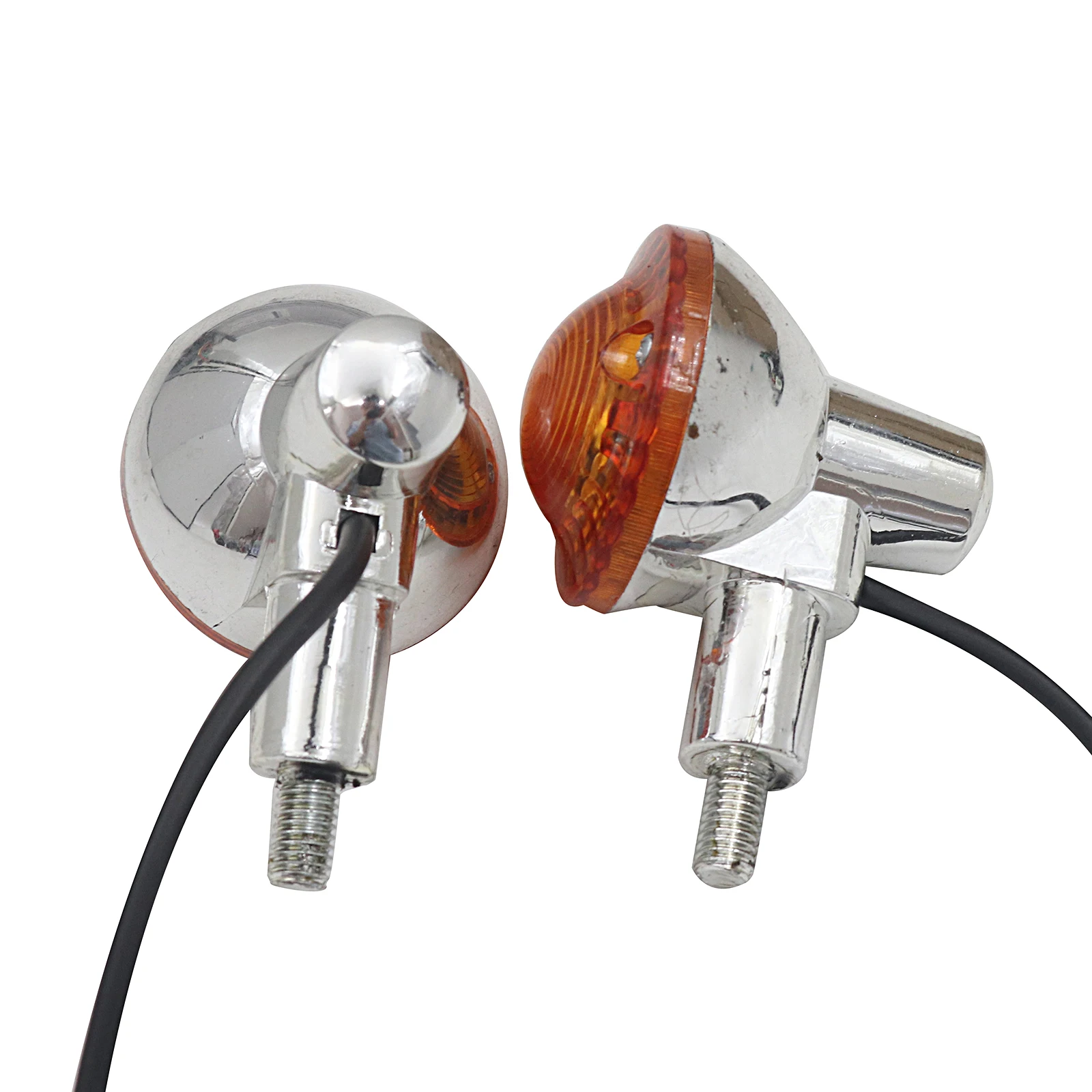 2 Pcs Electric Scooter Turn Signal Lights Indicator Blinkers Flasher Amber Light For Citycoco Electric Scooter Harley Scooter