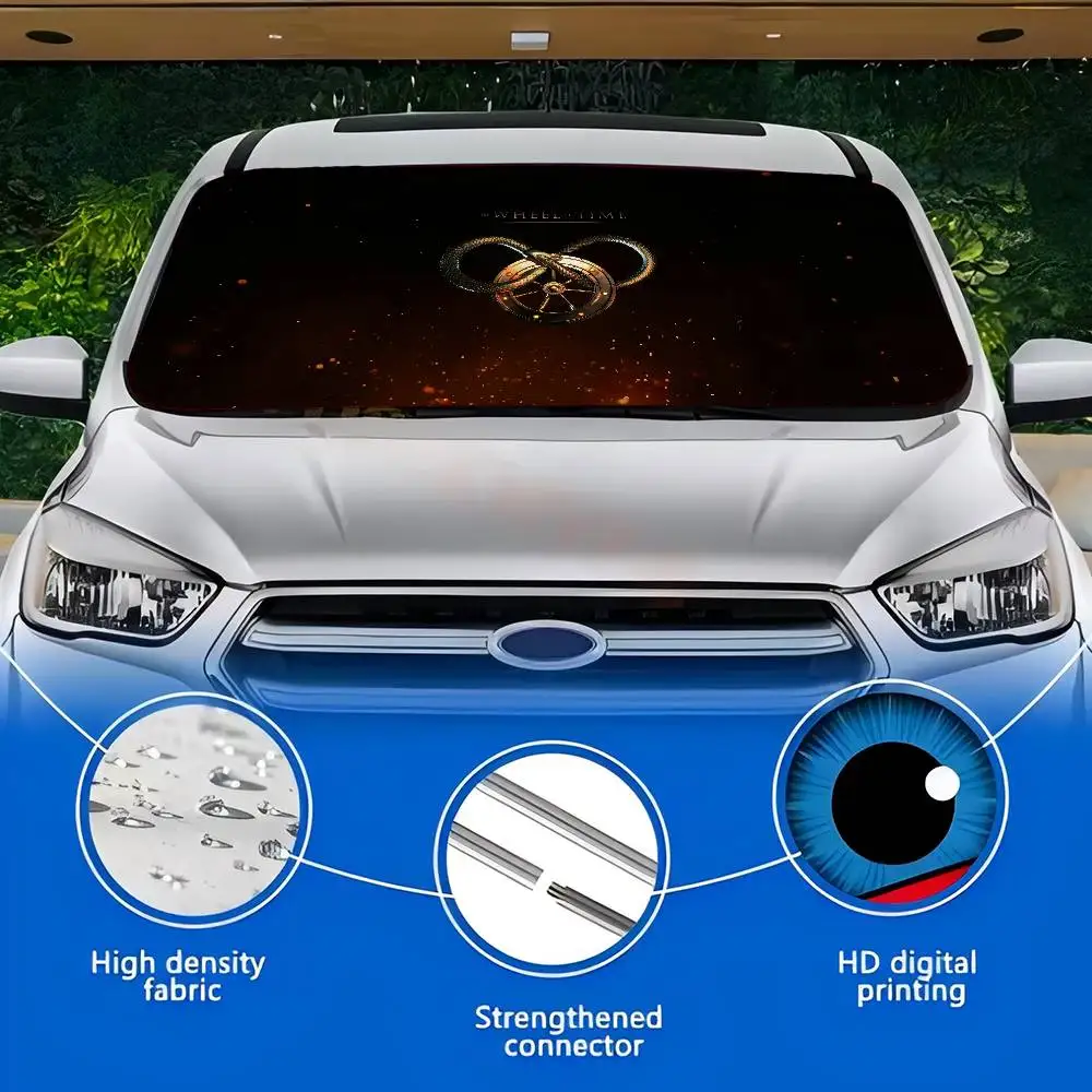 Movie The Wheel Of Time Windshield Sunshade Windscreen Cover Sun Shade Auto Sun Visor Car-covers Car Solar Protection