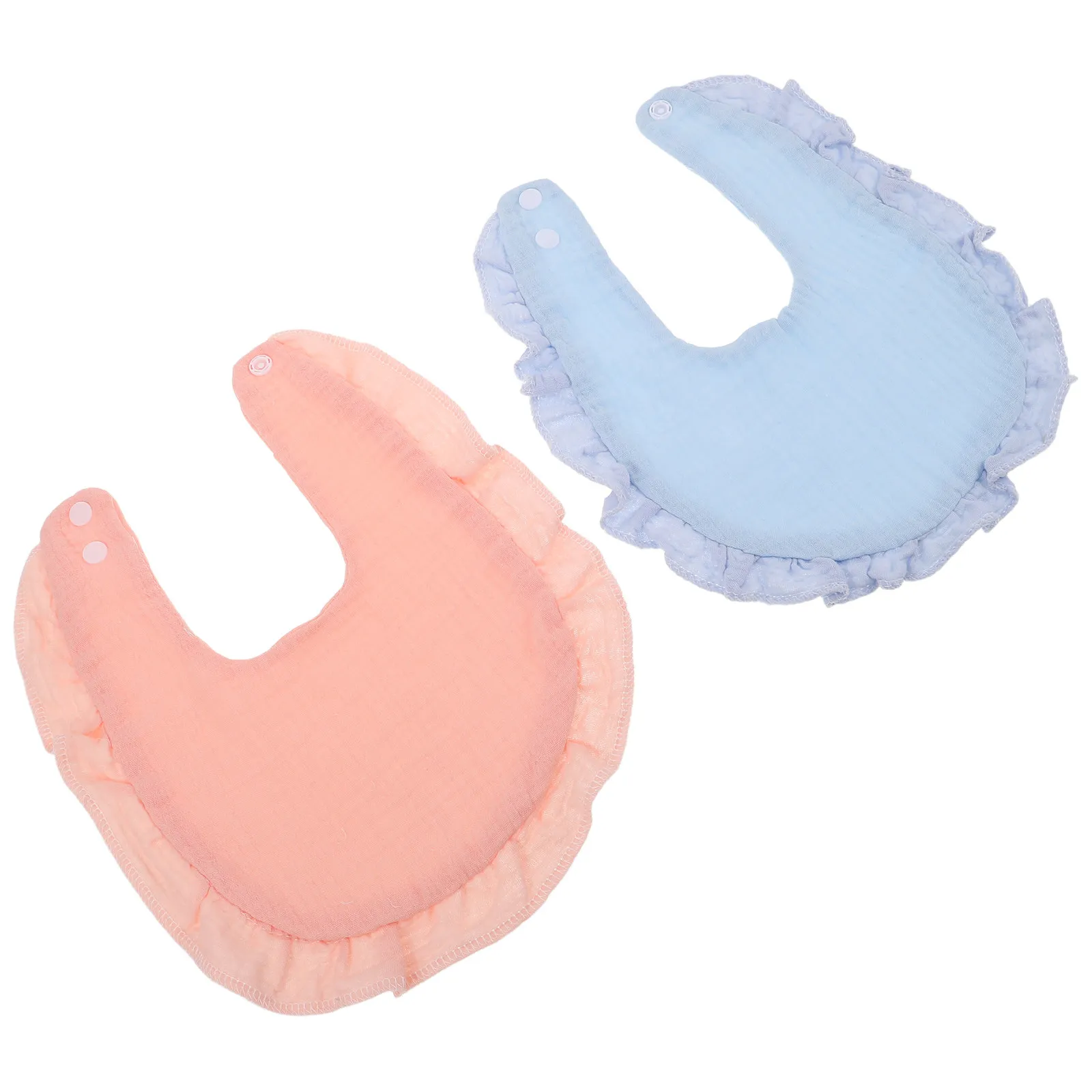 

2Pcs Infant Drool Bibs Soft Gauze Feeding Bibs for Newborns Teething Drooling Outings Sleep Clothing Protection Absorbent