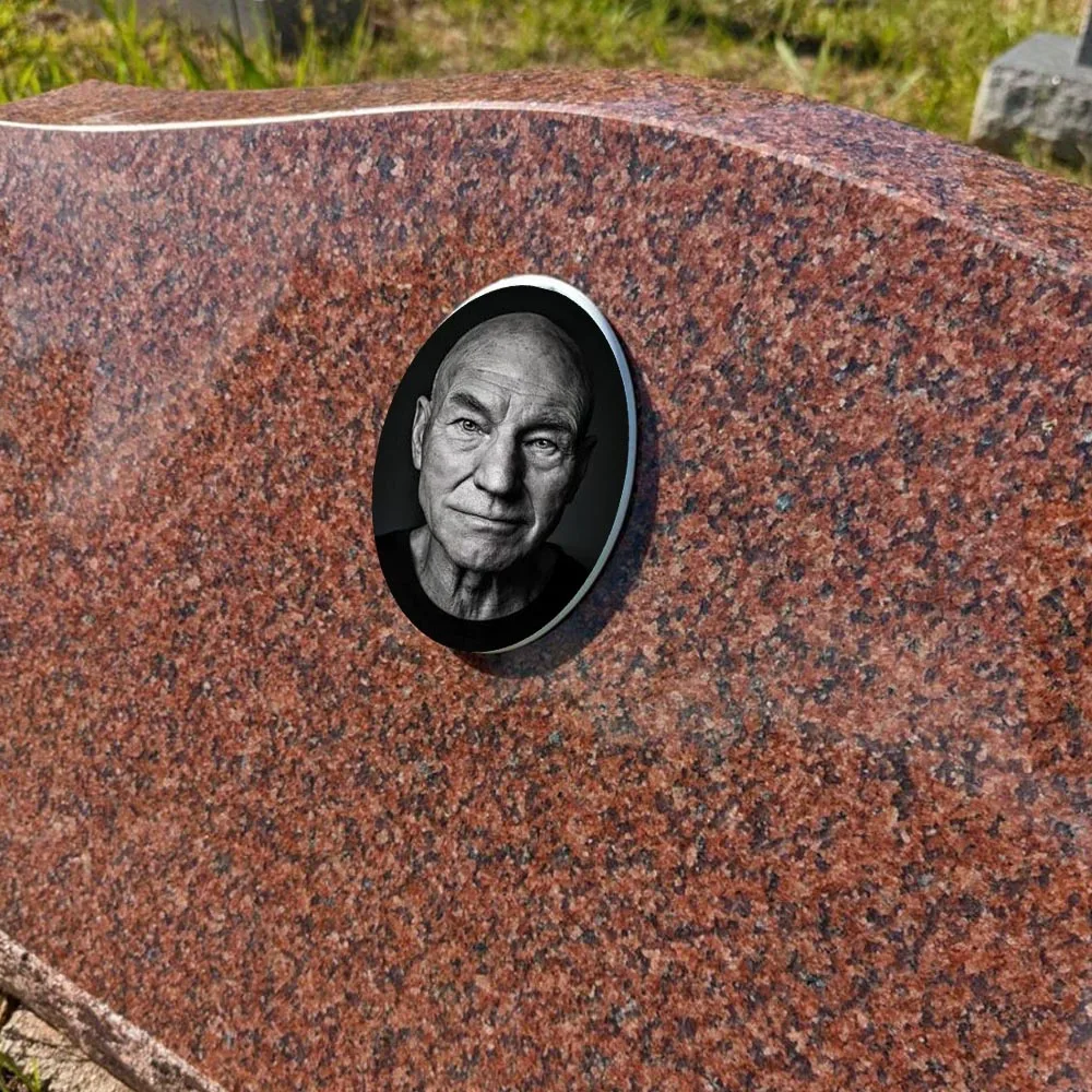 2D Flat Not 3D 1pc Custom Photo Memorial Headstone Tile Personalized Indoor/Outdoor Remembrance Gift Anniversary gift