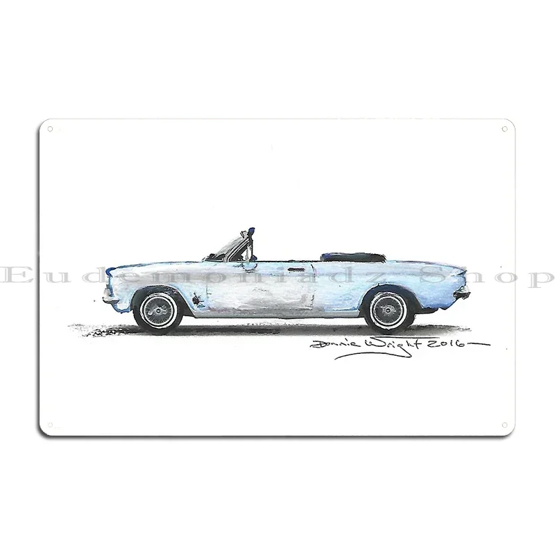 Luck 13 Martian Hot Rod Zombie Reaper Corvair Aloha Tiki Gasser Cindee's Diner Metal Garage Personalized Wall Decor Sign Poster