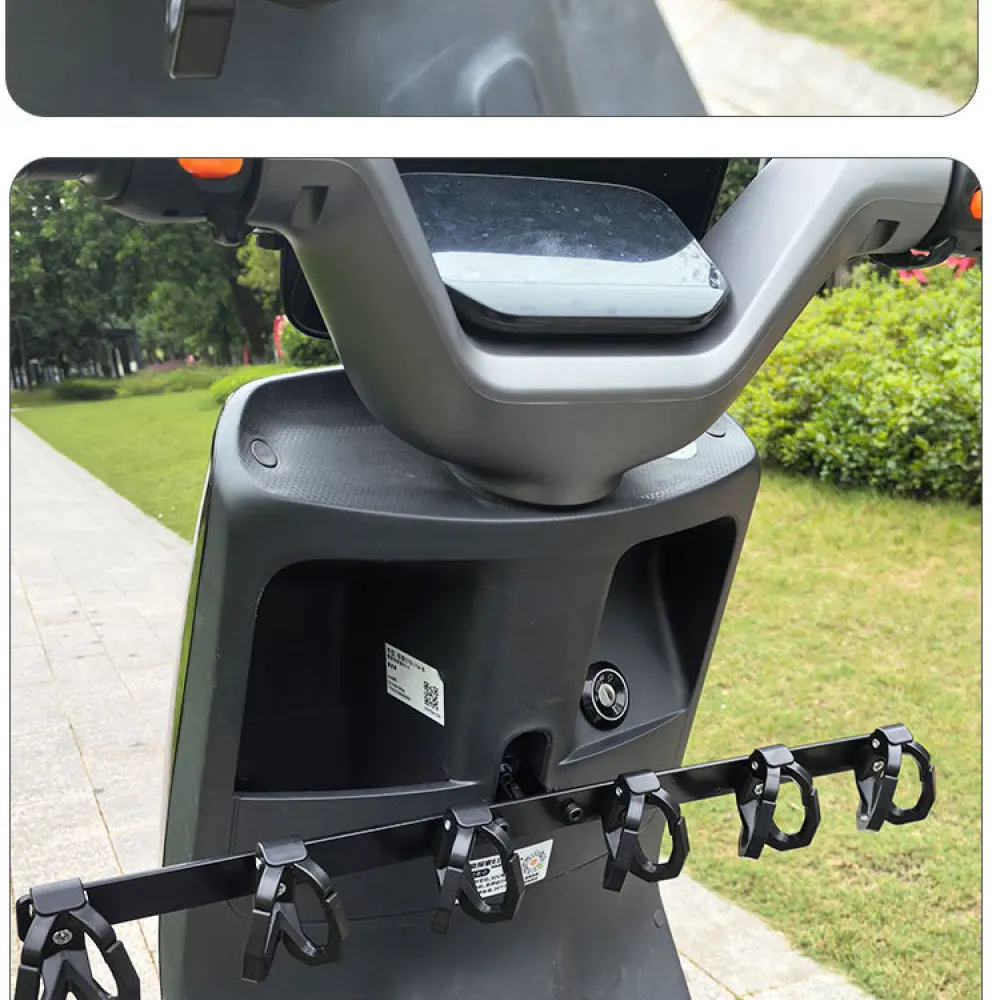 Universal Electric Bicycle Storage Hook Front Mount Anti Shake Rack Scooter Delivery Hanger Stable Luggage Accessory