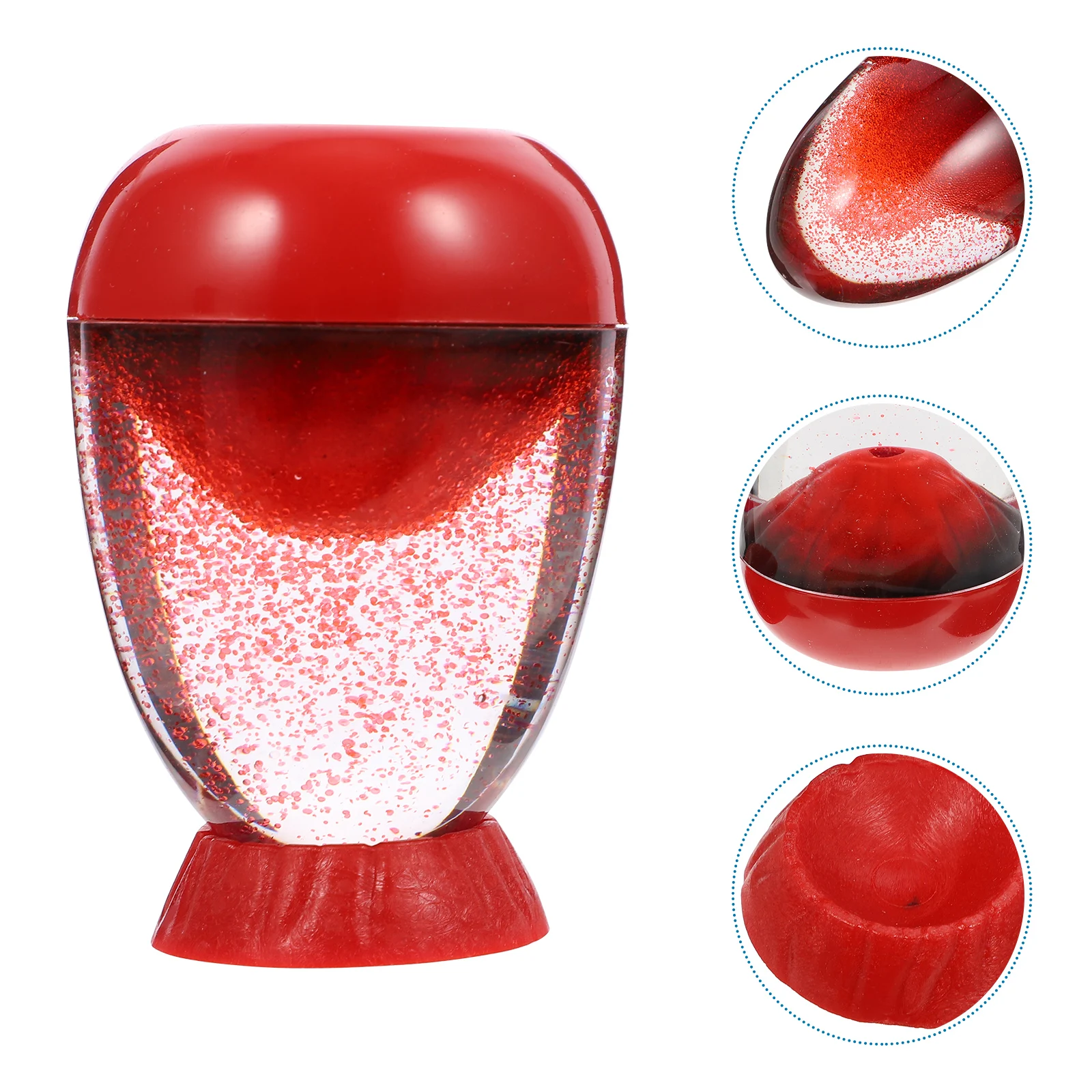 

Creative Volcanic Eruption Resin Hourglass Sturdy Egg Shape Base Decorative Sand Timer Portable Bedroom Bathroom