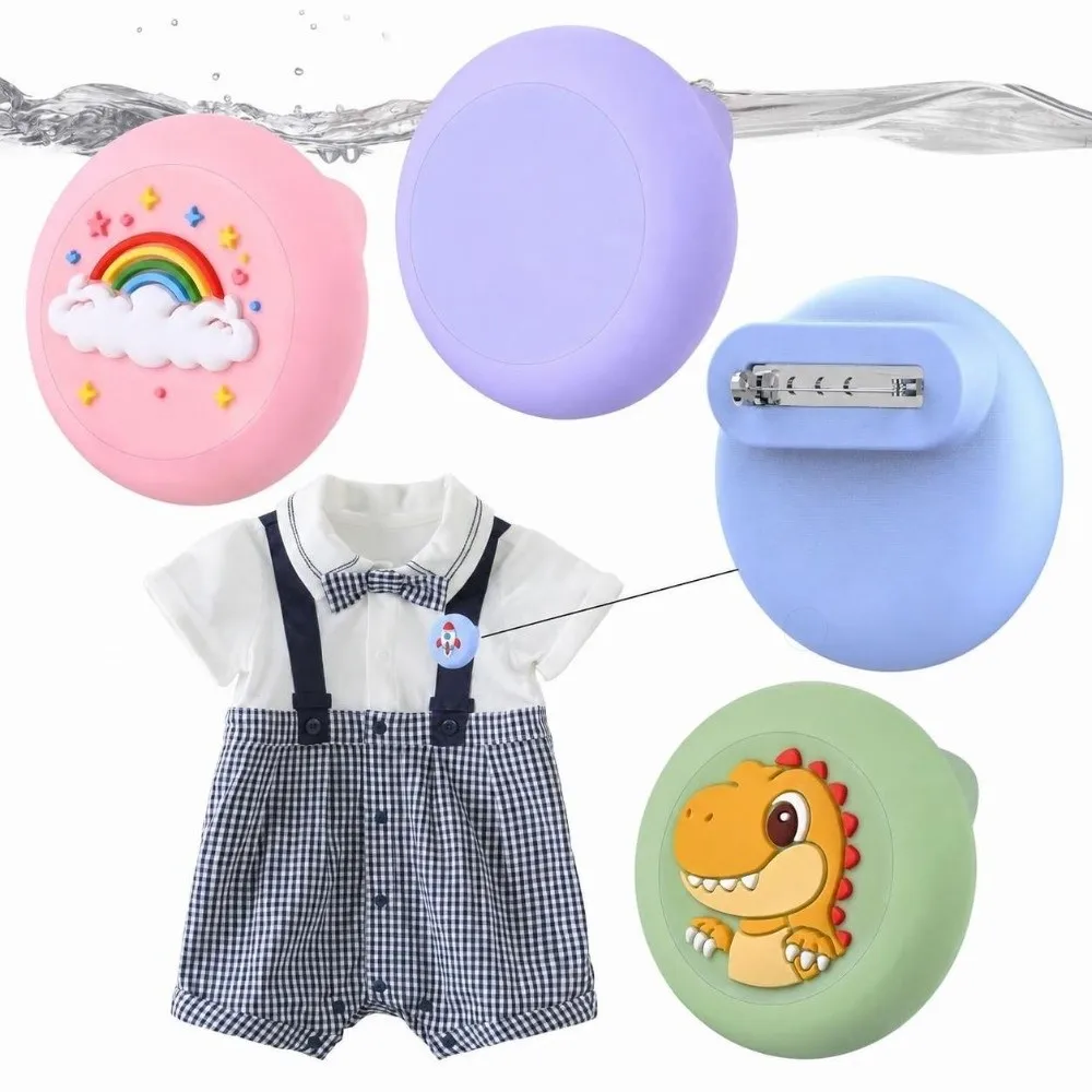 Silicone For AirTag Holder Safety Pin Design Durable For AirTag Tracker Case Lightweight For AirTag Accessory For AirTag
