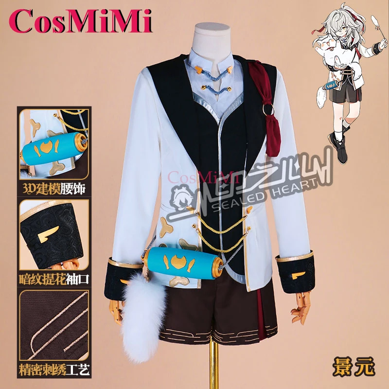 CosMiMi Game Honkai: Star Rail Jing Yuan Cosplay Costume The Littles Cat Series Lovely Outfit Carnival Party Role Play Clothing