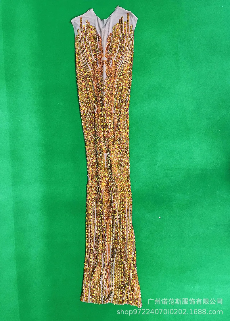 فستان سهرة ذو لون ثقيل مرصع بالألماس لحفلات أعياد الميلاد، فستان Miss Universe يختار الملابس النموذجية