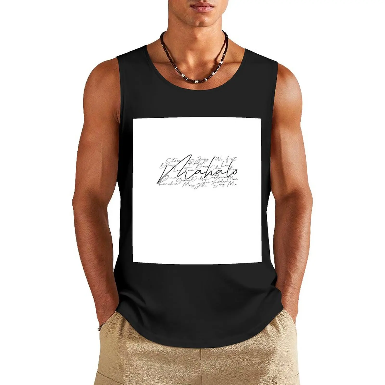 Mahalo - Hawaii Five-0 characters Tank Top cotton t-shirts man bodybuilding man T-shirt Men's gym Man gym clothes