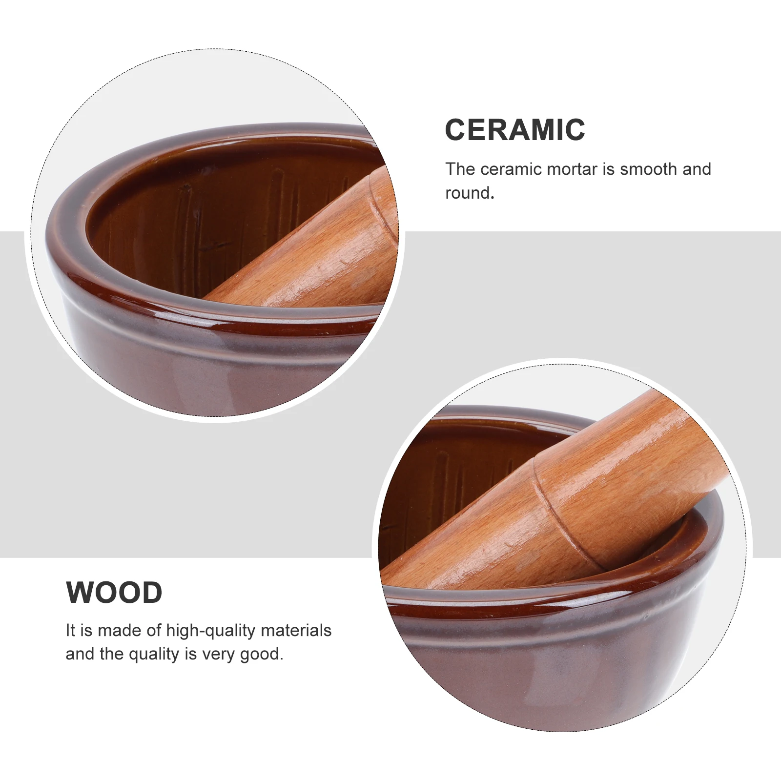 

Ceramic Mortar Spice Grinder Garlic Manual Mashing Bowl Making Tool Grinding Blender