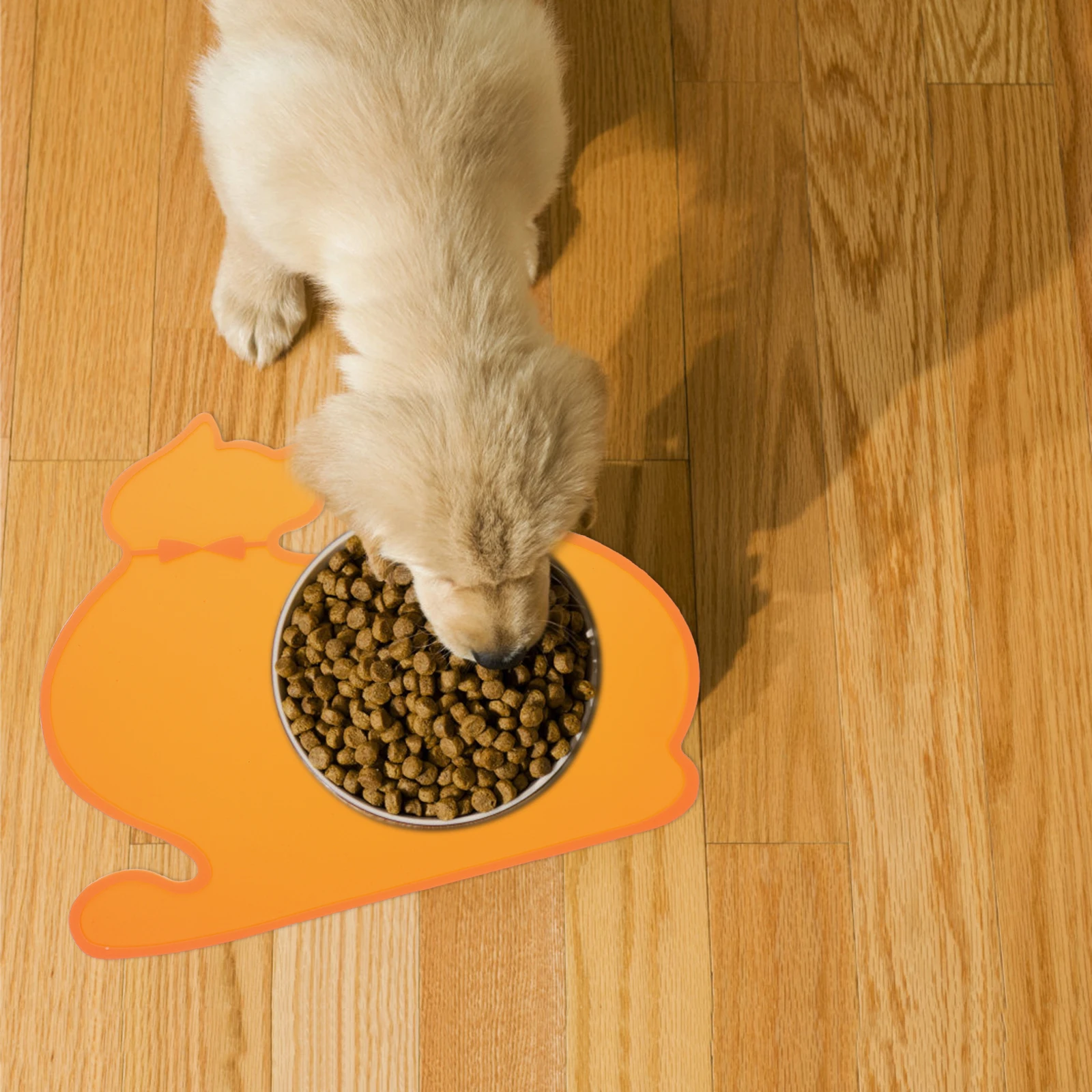 

Silicone Pet Placemat Waterproof Anti Slip Dog Feeding Cat Dish Pet Food Mat Drinking Placemat Durable High Temperature