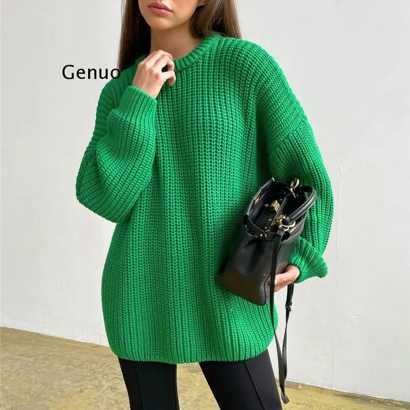 Oversized Sweater Women Turtleneck Jumpers Long Sleeve Winter Thick Pullover Female Loose Casual Knitted Lady Sweaters Knitwear