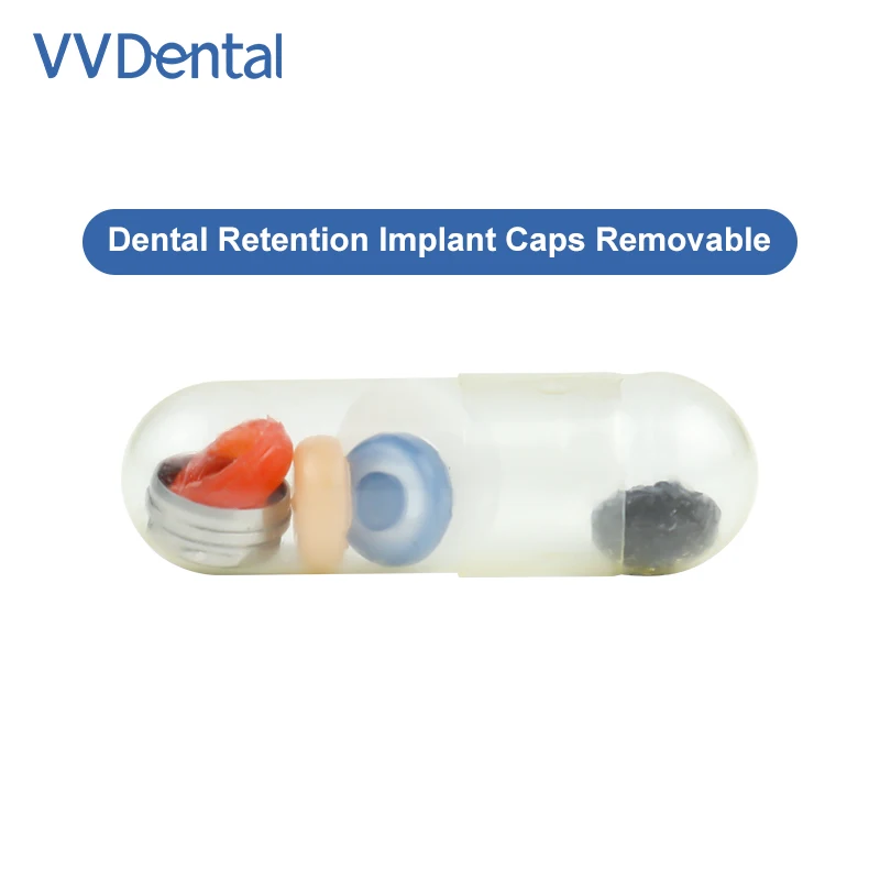 

VV Dental Implant Retention Caps Removable Insertion Extraction Universal Locator Core Tool Abutment Overdenture Attachment Kit