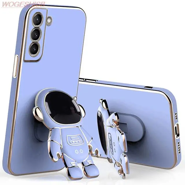 Square Case For Xiaomi Redmi Note 10 Lite 10S 10T 9 9S 9T 8 8T 7 Pro A1 A2 Plus Civi 1S 2 3 Astronaut Ring Phone Holder Fundas