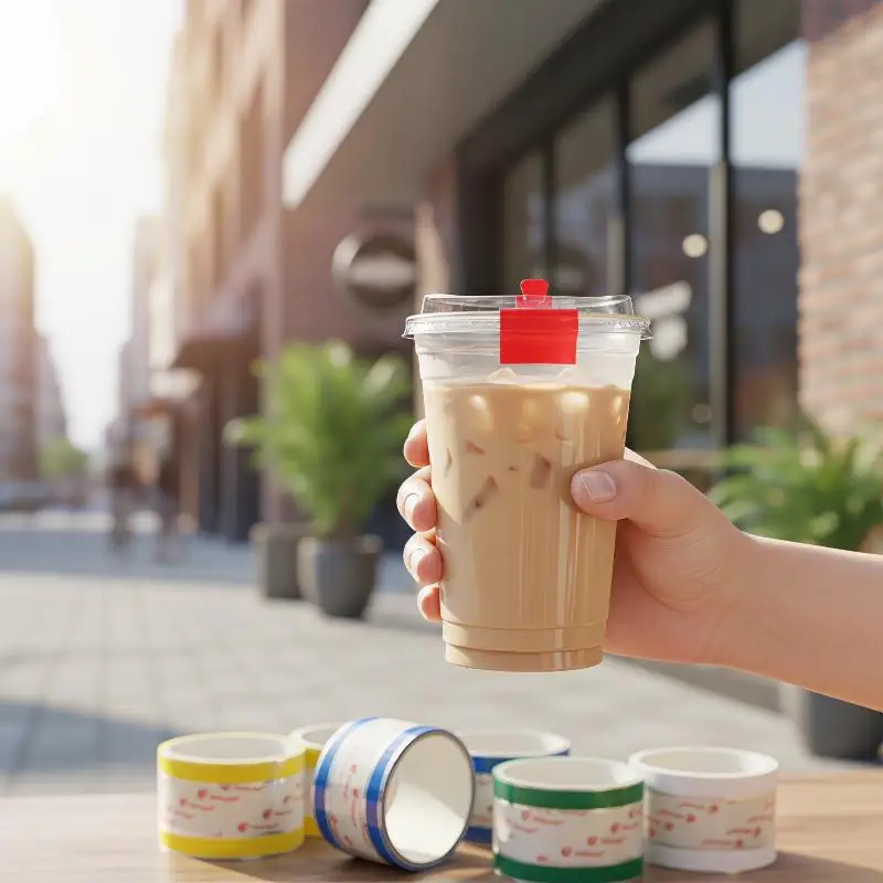 360/460 Sheets Per Pack Preventing Spills And Ensuring A Tight Seal Individual Sticker Seals Bubble Tea Cup Sealing Stickers